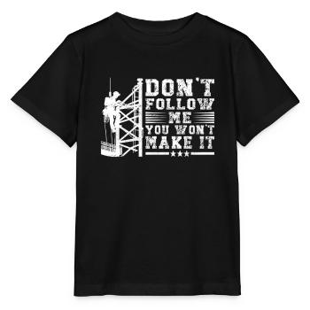 Industrial Climbers Tower Climbers Industrial Climbing - Stanley/Stella MINI CREATOR Kids’ T-Shirt - black - Front - Mikhail (115cm)