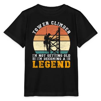 Industrial Climbers Tower Climbers Industrial Climbing - Stanley/Stella MINI CREATOR Kids’ T-Shirt - black - Front - Mikhail (115cm)