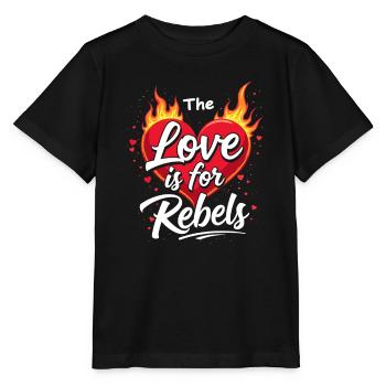 Grunge Valentine’s Day Dark Romance Edgy Love - Stanley/Stella Kinder T-Shirt MINI CREATOR  - Schwarz - Vorne - Mikhail (115cm)