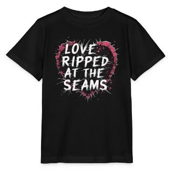 Grunge Valentine’s Day Dark Romance Edgy Love - Stanley/Stella Kinder T-Shirt MINI CREATOR  - Schwarz - Vorne - Mikhail (115cm)