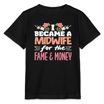 Hebamme Für Ruhm Und Geld - Stanley/Stella Kinder T-Shirt MINI CREATOR  - Schwarz - Vorne - Mikhail (115cm)