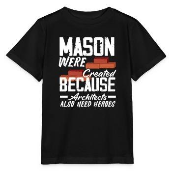 Masons and masons became heroes of the - Stanley/Stella MINI CREATOR Kids’ T-Shirt - black - Front - Mikhail (115cm)