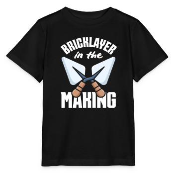 Maçon dans la fabrication Passionné de truelle - T-shirt bio MINI CREATOR Stanley/Stella Enfant - noir - Devant - Mikhail (115cm)