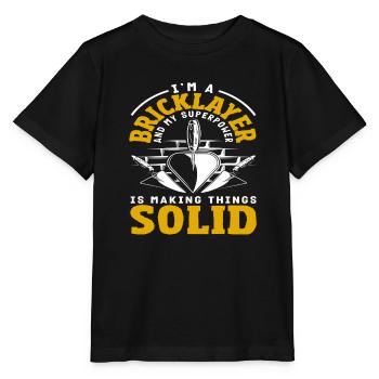 Le super-pouvoir de Mason pour réparer les choses - T-shirt bio MINI CREATOR Stanley/Stella Enfant - noir - Devant - Mikhail (115cm)