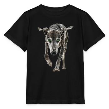 Windhund - Stanley/Stella Kinder T-Shirt MINI CREATOR  - Schwarz - Vorne - Mikhail (115cm)