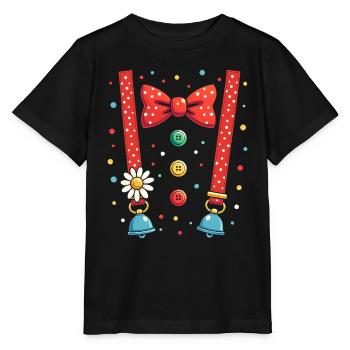 Costume de Clown - Carnaval Femmes Hommes - T-shirt bio MINI CREATOR Stanley/Stella Enfant - noir - Devant - Mikhail (115cm)