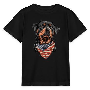 Rottweiler - Stanley/Stella Kinder T-Shirt MINI CREATOR  - Schwarz - Vorne - Mikhail (115cm)