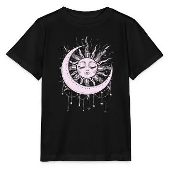 Soleil et Lune Univers Ésotérique - T-shirt bio MINI CREATOR Stanley/Stella Enfant - noir - Devant - Mikhail (115cm)