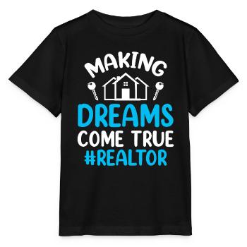 Immobilienmakler Makler Immobilien - Stanley/Stella Kinder T-Shirt MINI CREATOR  - Schwarz - Vorne - Mikhail (115cm)