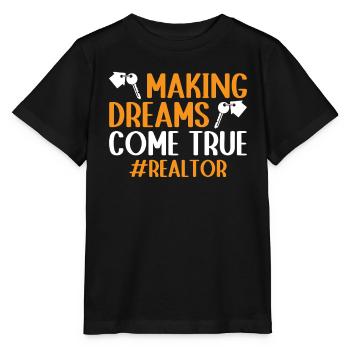 Immobilienmakler Makler Immobilien - Stanley/Stella Kinder T-Shirt MINI CREATOR  - Schwarz - Vorne - Mikhail (115cm)