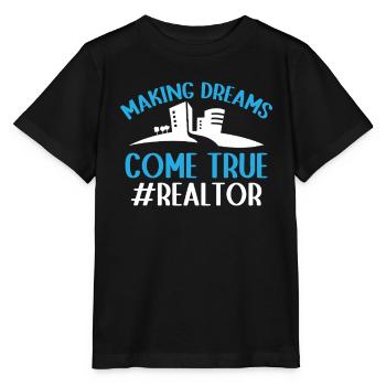 Immobilienmakler Makler Immobilien - Stanley/Stella Kinder T-Shirt MINI CREATOR  - Schwarz - Vorne - Mikhail (115cm)