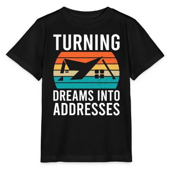 Immobilienmakler Makler Immobilien - Stanley/Stella Kinder T-Shirt MINI CREATOR  - Schwarz - Vorne - Mikhail (115cm)