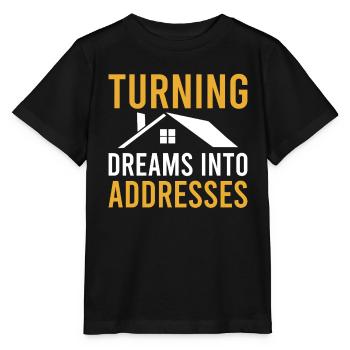 Immobilienmakler Makler Immobilien - Stanley/Stella Kinder T-Shirt MINI CREATOR  - Schwarz - Vorne - Mikhail (115cm)