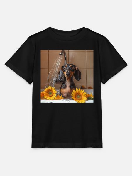 Dackel - Stanley/Stella Kinder T-Shirt MINI CREATOR  - Schwarz