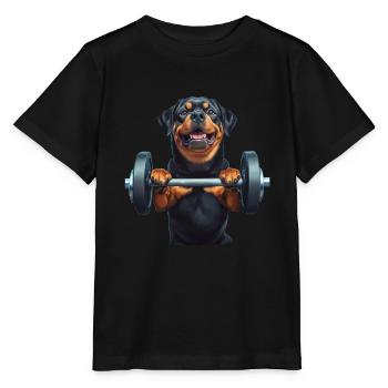 Rottweiler - Stanley/Stella Kinder T-Shirt MINI CREATOR  - Schwarz - Vorne - Mikhail (115cm)