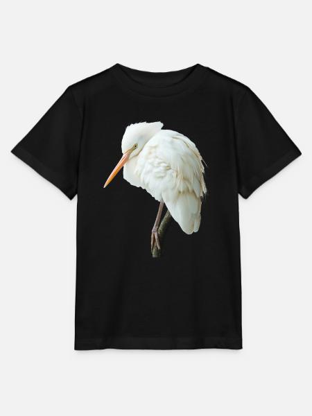 Reiher Vogel - Stanley/Stella Kinder T-Shirt MINI CREATOR  - Schwarz