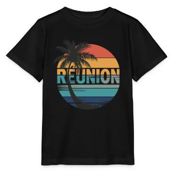 La Réunion - Stanley/Stella MINI CREATOR Kids’ T-Shirt - black - Front - Mikhail (115cm)