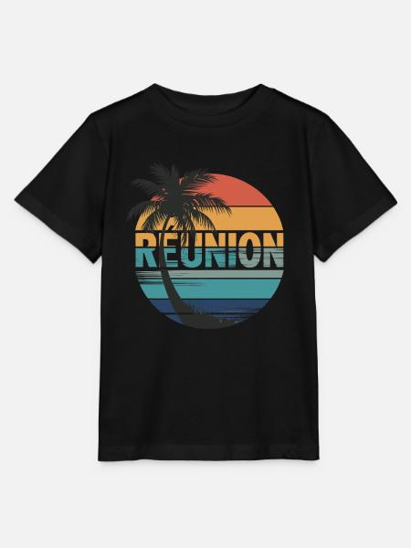 La Réunion - Stanley/Stella Kinder T-Shirt MINI CREATOR  - Schwarz