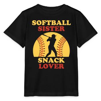 Softball Dire Soeur Drôle Softball Cadeau - T-shirt bio MINI CREATOR Stanley/Stella Enfant - noir - Devant - Mikhail (115cm)