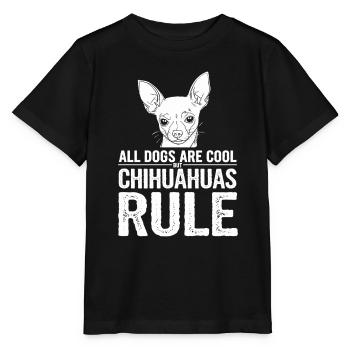 Alle Hunde Sind Cool Aber Chihuahuas Herrschen - Stanley/Stella Kinder T-Shirt MINI CREATOR  - Schwarz - Vorne - Mikhail (115cm)