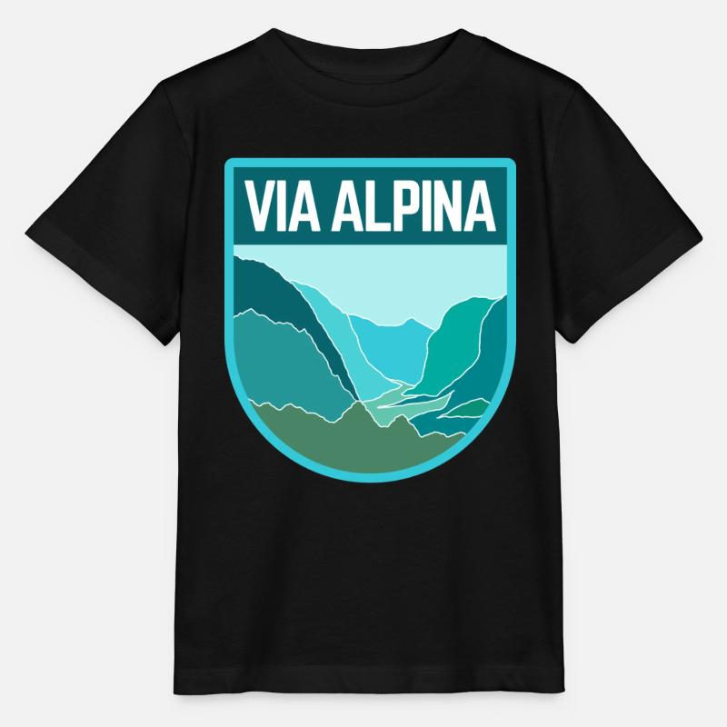 Via Alpina - Stanley/Stella Kinder T-Shirt MINI CREATOR  - Schwarz