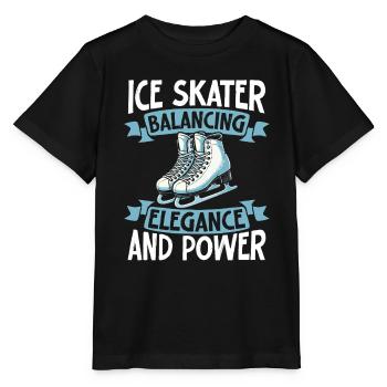 patineur patineur patin à glace patin à glace - T-shirt bio MINI CREATOR Stanley/Stella Enfant - noir - Devant - Mikhail (115cm)