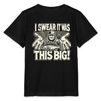 Ich schwöre, es war so groß - Stanley/Stella Kinder T-Shirt MINI CREATOR  - Schwarz - Vorne - Mikhail (115cm)