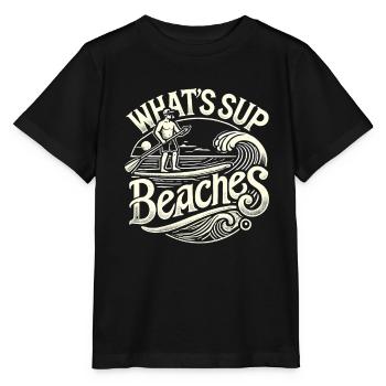 Was ist SUP Strände - Stanley/Stella Kinder T-Shirt MINI CREATOR  - Schwarz - Vorne - Mikhail (115cm)