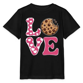 Cookies Saying Chocolate Cookies Funny Cookie Gift - Stanley/Stella MINI CREATOR Kids’ T-Shirt - black - Front - Mikhail (115cm)