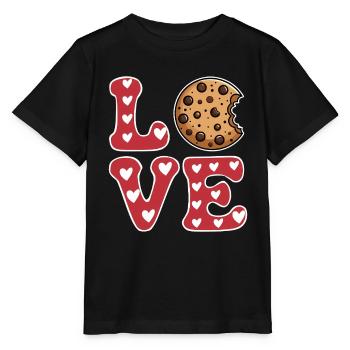 Cookies Saying Chocolate Cookies Funny Cookie Gift - Stanley/Stella MINI CREATOR Kids’ T-Shirt - black - Front - Mikhail (115cm)