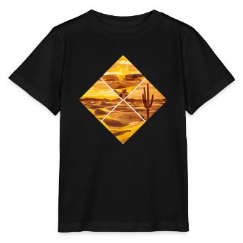 Desert Rhombus Landscape Artwork Inspiration - Stanley/Stella MINI CREATOR Kids’ T-Shirt - black - Front - Mikhail (115cm)