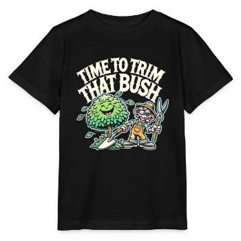 Zeit, den Busch zu stutzen - Stanley/Stella Kinder T-Shirt MINI CREATOR  - Schwarz - Vorne - Mikhail (115cm)