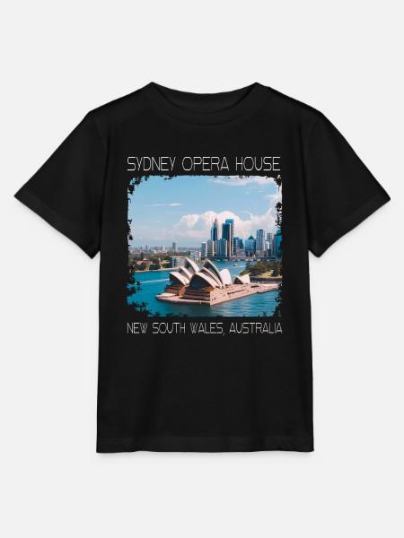 Opernhaus in Sydney - Stanley/Stella Kinder T-Shirt MINI CREATOR  - Schwarz