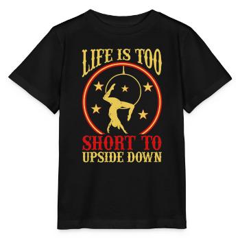 Circus Trapez Für Trapezkünstlerkostüm - Stanley/Stella Kinder T-Shirt MINI CREATOR  - Schwarz - Vorne - Mikhail (115cm)
