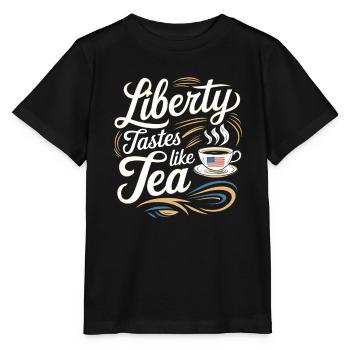 Boston Tea 1773 American Revolution Historic - Stanley/Stella Kinder T-Shirt MINI CREATOR  - Schwarz - Vorne - Mikhail (115cm)