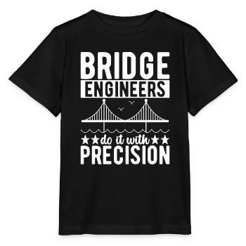 Ingénieur des ponts Construction de ponts - T-shirt bio MINI CREATOR Stanley/Stella Enfant - noir - Devant - Mikhail (115cm)