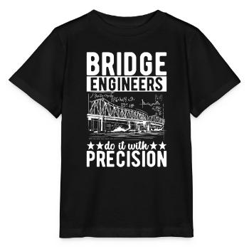 Ingénieur des ponts Construction de ponts - T-shirt bio MINI CREATOR Stanley/Stella Enfant - noir - Devant - Mikhail (115cm)