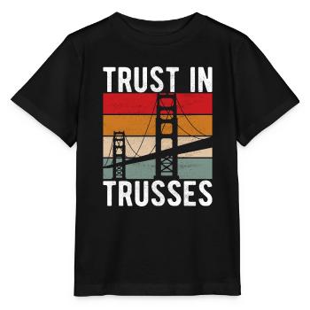 Ingénieur des ponts Construction de ponts - T-shirt bio MINI CREATOR Stanley/Stella Enfant - noir - Devant - Mikhail (115cm)