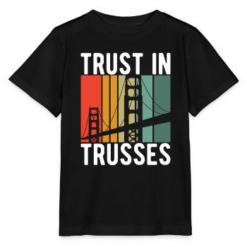 Ingénieur des ponts Construction de ponts - T-shirt bio MINI CREATOR Stanley/Stella Enfant - noir - Devant - Mikhail (115cm)