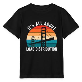 Ingénieur des ponts Construction de ponts - T-shirt bio MINI CREATOR Stanley/Stella Enfant - noir - Devant - Mikhail (115cm)