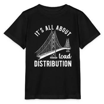 Ingénieur des ponts Construction de ponts - T-shirt bio MINI CREATOR Stanley/Stella Enfant - noir - Devant - Mikhail (115cm)