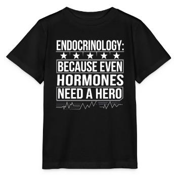 Science médicale pour l’endocrinologie - T-shirt bio MINI CREATOR Stanley/Stella Enfant - noir - Devant - Mikhail (115cm)