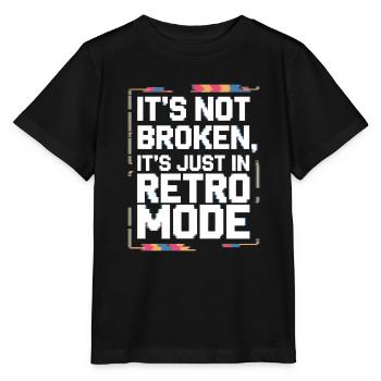 Retro Gaming Repair Vintage Console - Stanley/Stella MINI CREATOR Kids’ T-Shirt - black - Front - Mikhail (115cm)
