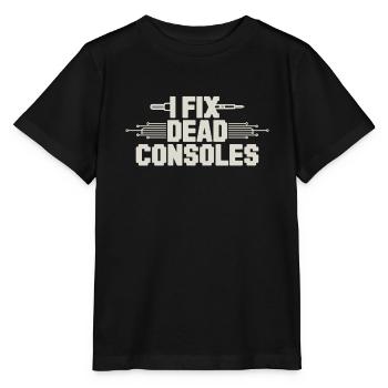 Retro Gaming Repair Vintage Console - Stanley/Stella MINI CREATOR Kids’ T-Shirt - black - Front - Mikhail (115cm)