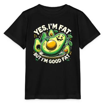 Ja, ich bin fett, aber ich bin gut fett - Stanley/Stella Kinder T-Shirt MINI CREATOR  - Schwarz - Vorne - Mikhail (115cm)