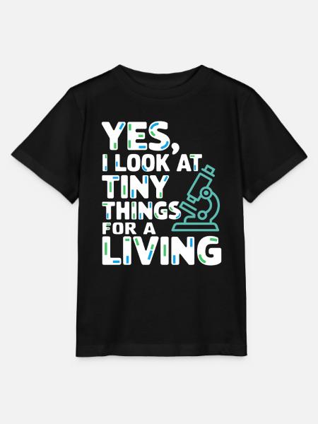 Microscope Enthusiast Lab Technician Science - Stanley/Stella Kinder T-Shirt MINI CREATOR - Schwarz