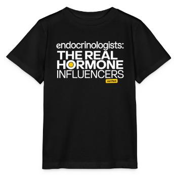 Science médicale pour l’endocrinologie - T-shirt bio MINI CREATOR Stanley/Stella Enfant - noir - Devant - Mikhail (115cm)