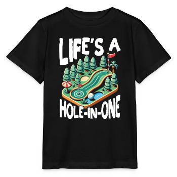 Golf Golf Golf Golf Parcours de Golf - T-shirt bio MINI CREATOR Stanley/Stella Enfant - noir - Devant - Mikhail (115cm)