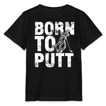 Golf Golf Golf Golf Parcours de Golf - T-shirt bio MINI CREATOR Stanley/Stella Enfant - noir - Devant - Mikhail (115cm)