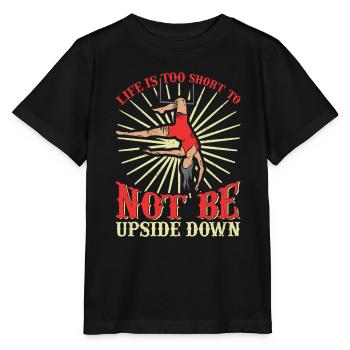 Circus Trapez Für Trapezkünstlerkostüm - Stanley/Stella Kinder T-Shirt MINI CREATOR  - Schwarz - Vorne - Mikhail (115cm)